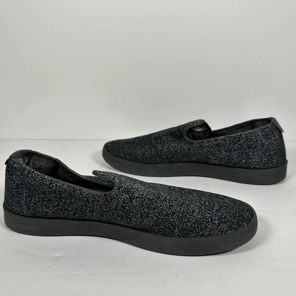 Allbirds Wool Loungers Shoes Men's 12 Gray‎ Black Merino Loafer Slipper Slip On